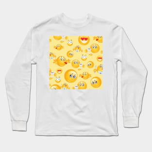 emoji pattern 2 Long Sleeve T-Shirt